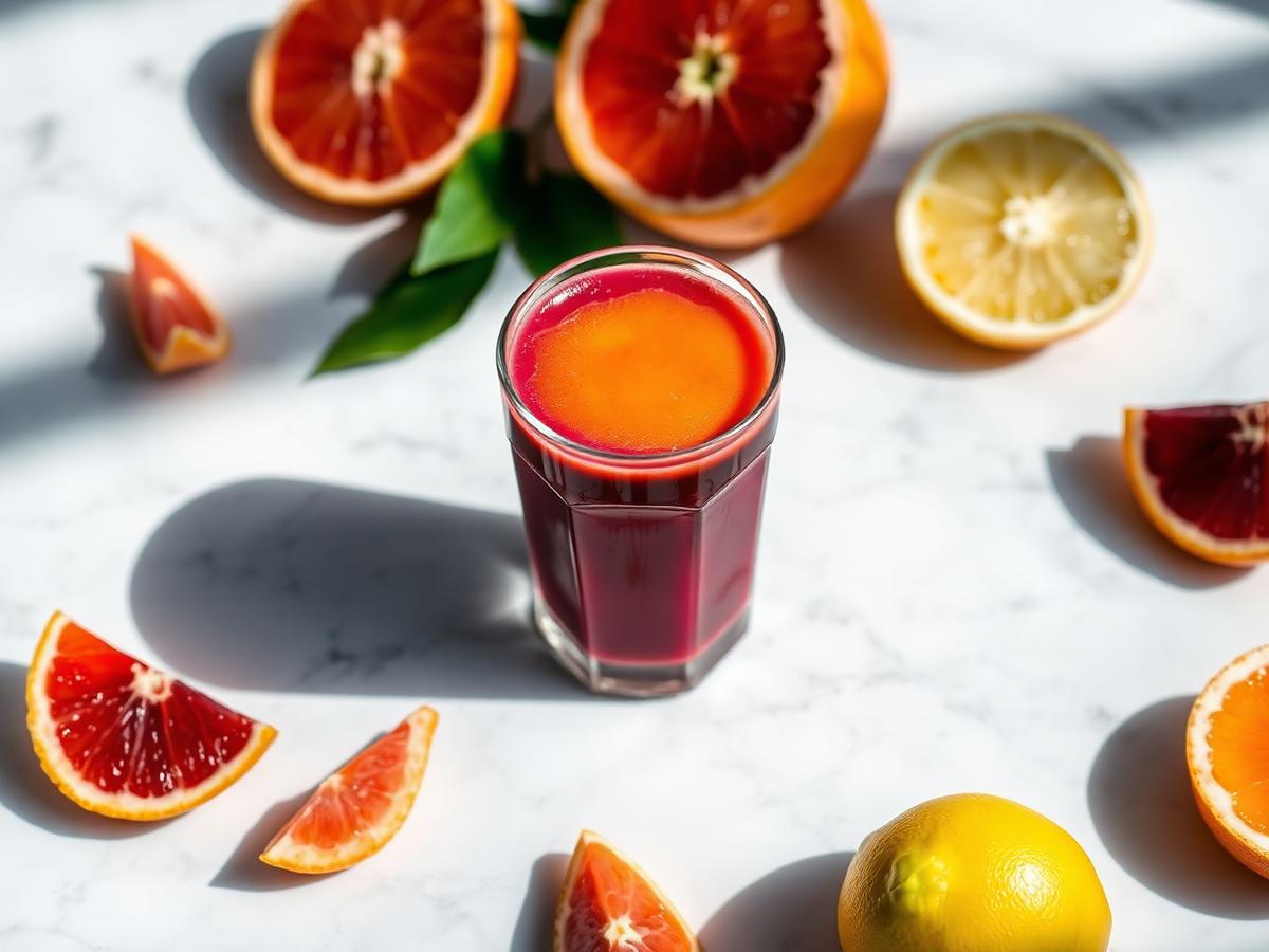 Aronia Citrus Immunity Shot made with aronia juice
