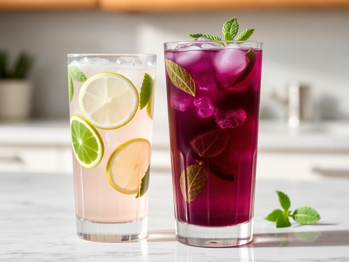 Aronia Mint Cooler made with aronia juice